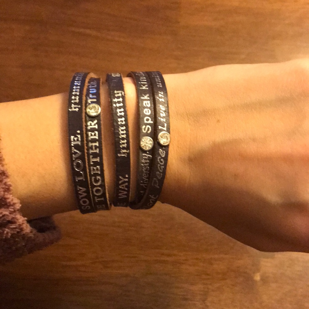 Motivational wrap bracelet
